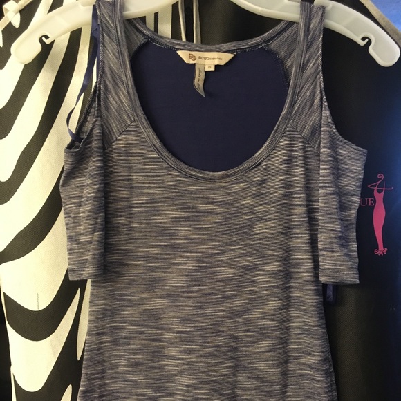 Sexy Blue BCBG Cold Shoulder dress - Picture 8 of 8
